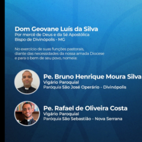 Diocese de Divinópolis anuncia nomeações e transferências de padres em Divinópolis e Nova Serrana