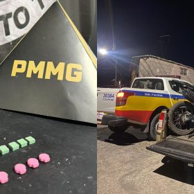 PM prende suspeito por tráfico e recupera moto furtada em Itaúna