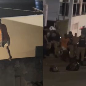 Foragido tenta escapar pulando muros e é preso em Carmo do Cajuru