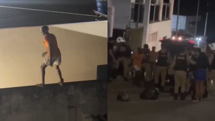 Foragido tenta escapar pulando muros e é preso em Carmo do Cajuru
