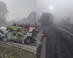 Grave acidente deixa trânsito lento na MG-050, em Formiga