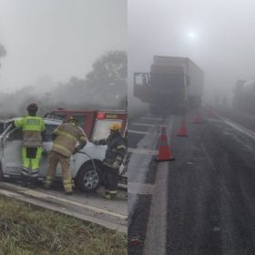 Grave acidente deixa trânsito lento na MG-050, em Formiga