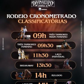 Eliminatórias do Rodeio Cronometrado abrem as disputas desta sexta-feira (29) na Divinaexpo 2026
