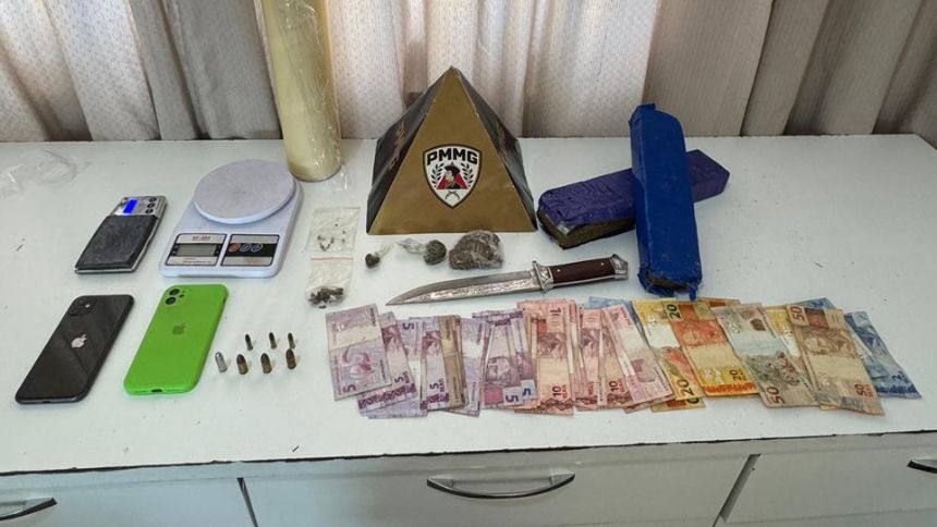 Menor é apreendido com maconha e munições em Carmo do Cajuru