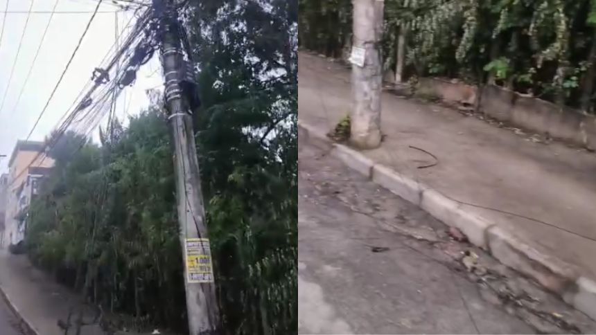 Prefeitura notifica Cemig após fios soltos em Divinópolis