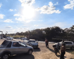 Colis&atilde;o entre carros provoca lentid&atilde;o pr&oacute;ximo &agrave; MG-050, em Ita&uacute;na