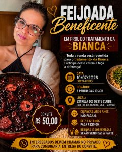 Feijoada Beneficente em prol do tratamento da Bianca