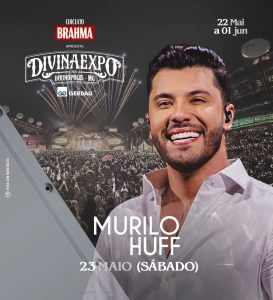 Murilo Huff chega &agrave; Divinaexpo no dia 23 de maio unindo m&uacute;sica, talento e paix&atilde;o pelo agro