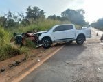 Acidente entre carro e caminhonete deixa dois mortos na MG-164 em Martinho Campos