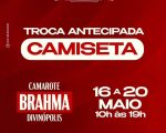 Último dia para troca antecipada da camiseta do Camarote Brahma Divinópolis será nesta quarta-feira (20)
