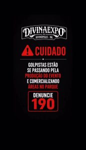 Divinaexpo alerta p&uacute;blico sobre tentativa de golpes envolvendo comercializa&ccedil;&atilde;o irregular de &aacute;reas no Parque de Exposi&ccedil;&otilde;es