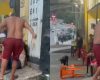 Mulher é chicoteada por homem em frente a bar na Grande BH