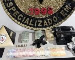 Dois homens são presos após perseguição policial por tráfico de drogas e porte ilegal de arma em Betim