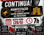 Servidores mantêm mobilização e convocam manifestação em frente à Prefeitura de Divinópolis