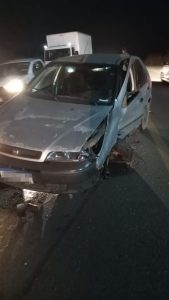 Duas pessoas ficam feridas após acidente na BR-494 na noite desta quinta-feira