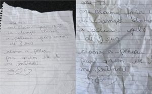 Mulher pede socorro com bilhete em unidade de saúde e homem é preso na Grande BH