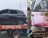 Itapecerica: Acidente na BR-494 envolve suspeita de embriaguez e motorista sem habilitação