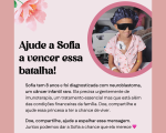 Campanha solidária em Divinópolis busca garantir tratamento de Sofia, de 8 anos, contra o câncer