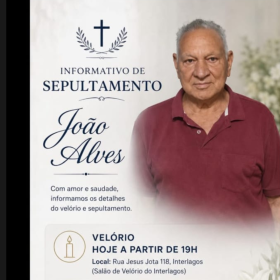 Obituário: Morre João Alves; confira sobre velório e sepultamento