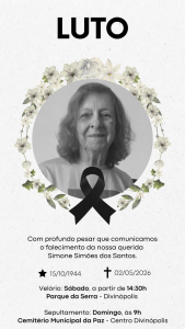 Morre Simone Sim&otilde;es dos Santos, uma das fundadoras da Dividros, em Divin&oacute;polis