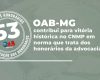 OAB-MG contribui para vitória histórica no CNMP em norma que trata dos honorários da advocacia