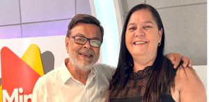 Ganhadora do Roletrando, Cristal do Tiête retirou o seu prêmio no programa Jorge Neto