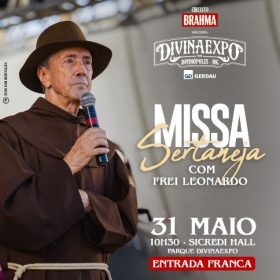 Missa Sertaneja com Frei Leonardo integra programação da Divinaexpo 2026