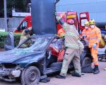 Maio Amarelo: Simulação de salvamento reforça conscientização para um trânsito mais seguro