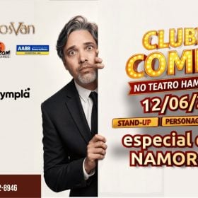Clube de Comédia comemora Dia dos Namorados no Teatro Hamilton Costa