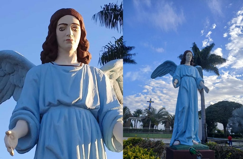 Imagens sacras de Carmo do Cajuru tem pinturas removidas após revolta; veja antes e depois