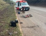 Acidente na MG-431 em Ita&uacute;na deixa ciclista ferido