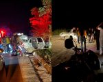 Batida entre três veículos deixa cinco feridos na BR-494, em Divinópolis