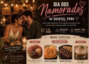 Quintal Pork anuncia programação especial para Noite dos Namorados