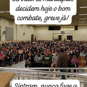 Servidores de Divin&oacute;polis aprovam greve geral e ampliam paralisa&ccedil;&atilde;o a partir de segunda-feira