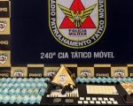 Homem é preso com drogas, armas e R$ 6 mil no Belvedere, em Divinópolis