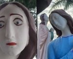 Imagens sacras de Carmo do Cajuru tem pinturas removidas após revolta; veja antes e depois