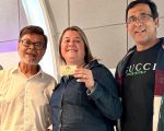 Ganhadora do Roletrando, Viviana do Nossa Senhora das Graças retirou o seu prêmio no programa Jorge Neto