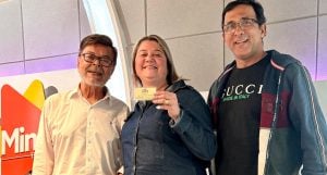 Ganhadora do Roletrando, Viviana do Nossa Senhora das Graças retirou o seu prêmio no programa Jorge Neto