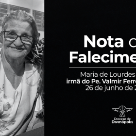 Morre Maria de Lourdes Vilela, irmã do padre Valmir