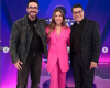 Padre Chrystian Shankar grava programa com Patrícia Abravanel