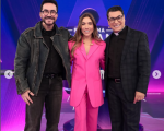 Padre Chrystian Shankar grava programa com Patrícia Abravanel
