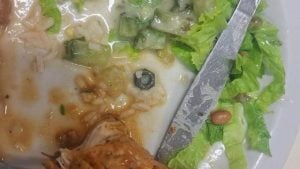 Porca de parafuso é encontrada em comida servida no CEFET Divinópolis