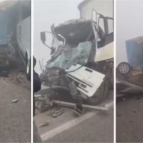 Engavetamento com ao menos 15 veículos deixa um morto e sete feridos na BR-262, em Betim
