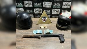 Trio é preso após assalto a estabelecimento comercial em Pompéu