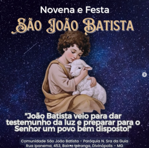 Festa de São João Batista tem início com novena em Divinópolis