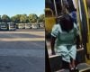 Transoeste emite nota ap&oacute;s cadeirante se arrastar de &ocirc;nibus com defeito em Divin&oacute;polis