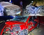 Tronco de árvore na pista provoca acidente com um morto e quatro feridos na MG-060