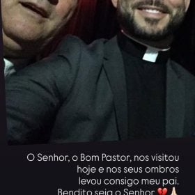 Padre Carlos Henrique comunica morte do pai e convida fiéis para despedida em Itaúna