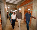 Governo de Minas vistoria obras de Unidade Básica de Saúde em Cantagalo