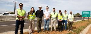 Governo de Minas vistoria obra de acesso a distrito industrial na BR-491, em São Sebastião do Paraíso